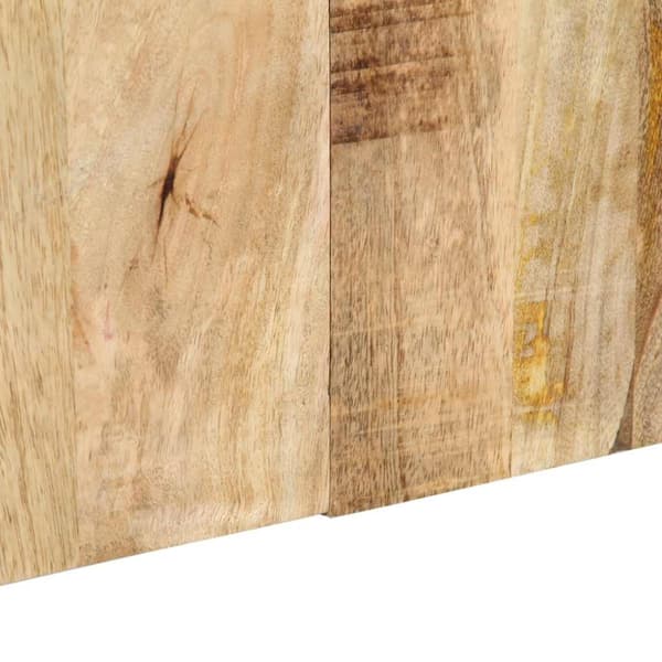 Sänggavel 160 cm massiv grov mango