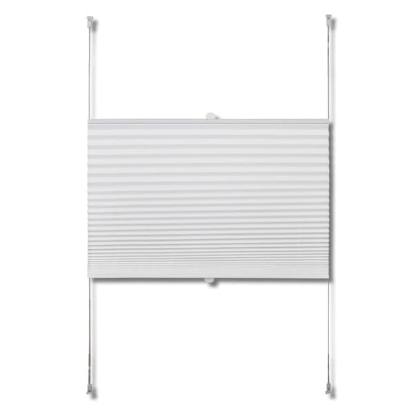 Plisségardin 100x125 cm vit