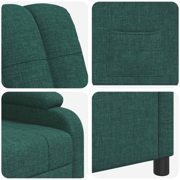 Recliner Mörkgrön Tyg