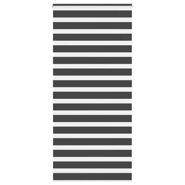 Rullgardin zebra svart 110x200 cm tyg bredd 105,9 cm polyester
