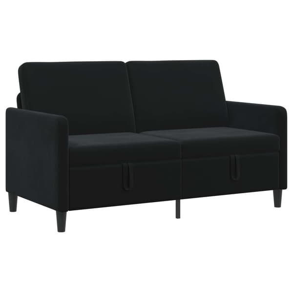 Soffa med förvaring Svart 152 x 78 x 87 cm Polyester