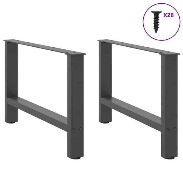 Soffbordsben antracit 2 st 70x(42-43) cm stål