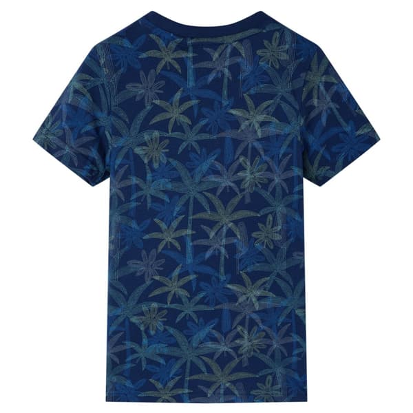 T-shirt för barn marinblå 104