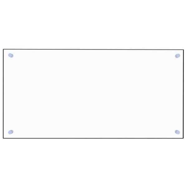 Stänkskydd transparent 80x40 cm härdat glas