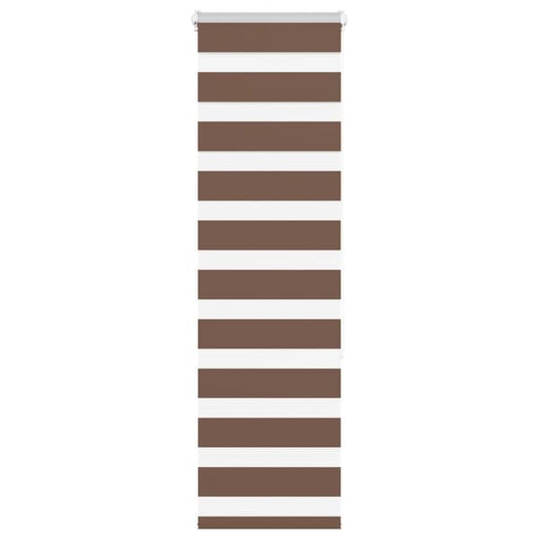 Rullgardin zebra brun 45x150 cm tyg bredd 40,9 cm polyester