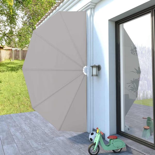 Sidomarkis för terrass gräddvit 200 cm
