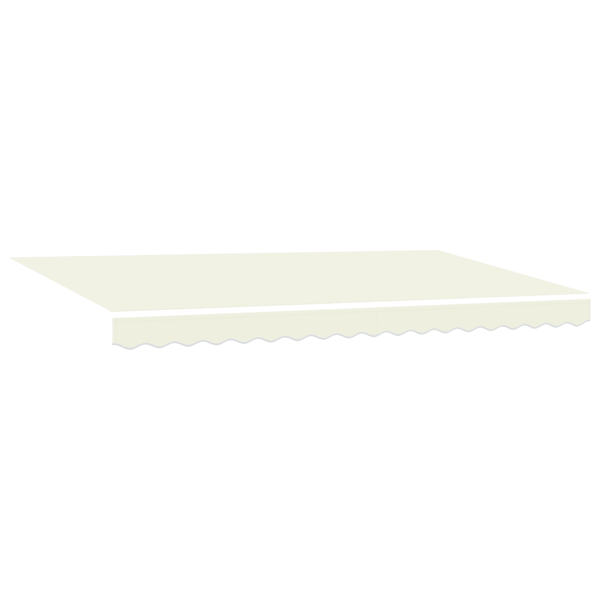 Utfällbar markis Kräm 350 x 200 cm tyg