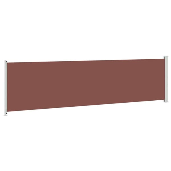 Infällbar sidomarkis 600x160 cm brun