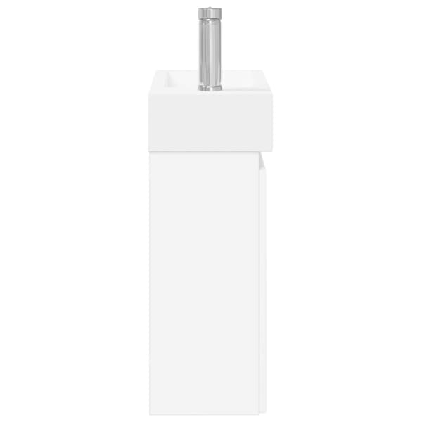 Badrumsspegel med kran Vit 45,5 x 22,5 x 84 cm