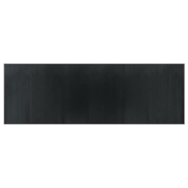 Matta rektangulär grå 100x300 cm bambu