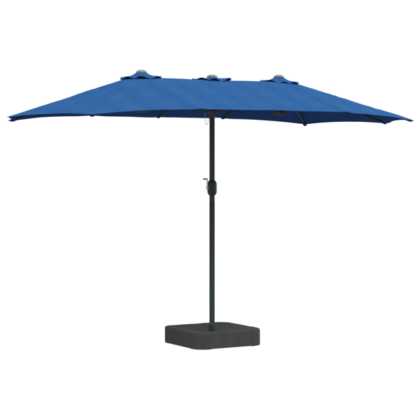 Trädgårdsparasol Azurblå 385 x 209 x 244 cm Polyester