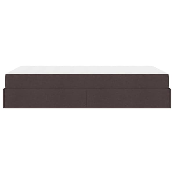 Sängram med madrass 2 pcs Tan tyg