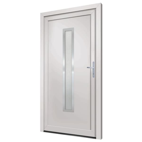 Ytterdörr vit 98x208 cm PVC