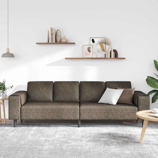 Vardagsrumsoffa Mörkgrå 250 x 77 x 76 cm