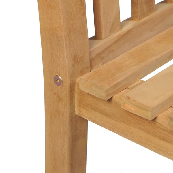 Trädgårdsstolar 2 st massiv teak