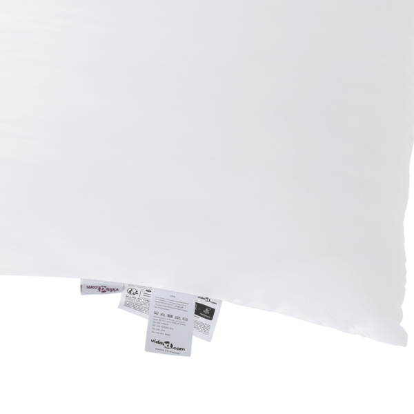 Kudde med kudde 2 pcs Vit 81 x 42 x 20 cm Polyester