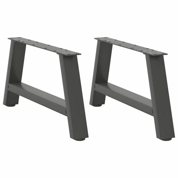 Soffbordsben A-formade 2 st antracit 60x(30-31) cm stål