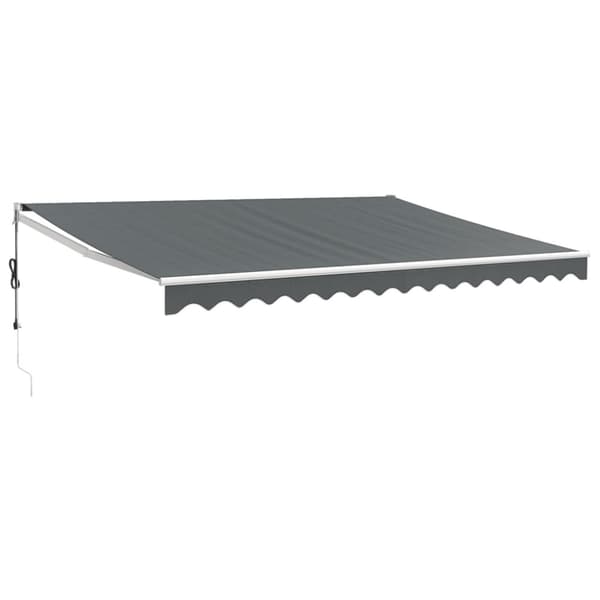Automatisk infällbar markis antracit 4,5x3 m