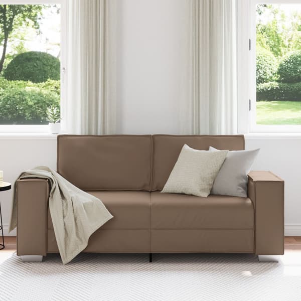 Tvåsitssoffa Cappuccino 180 cm Konstläder