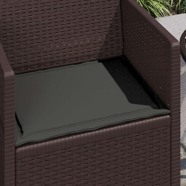 Sittkuddar 2 pcs Antracit 47 x 36 x 2 cm Polyester