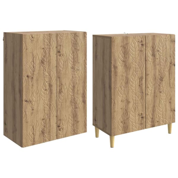Skåpset 2 pcs Artisan-ek Konstruerat trä