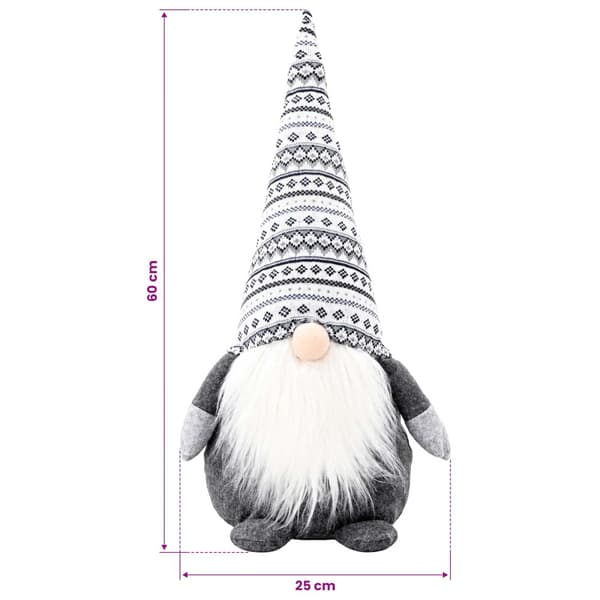 Julnisse Grå 60 cm Polyester