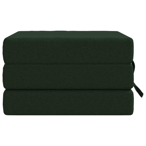 Fällbar Soffbed 75 x 63 x 45 cm Mörkgrön
