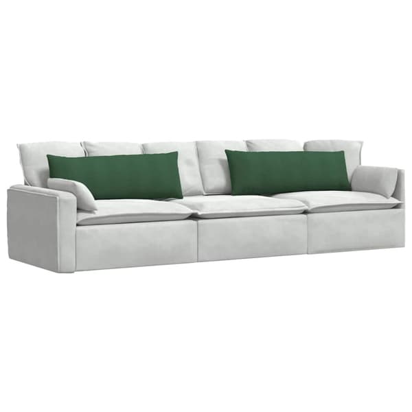 Sofakuddar 2 pcs Mörkgrön 120 x 40 cm Kordread tyg