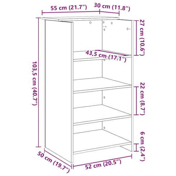 Receptionsdisk svart 55x50x103,5 cm konstruerat trä