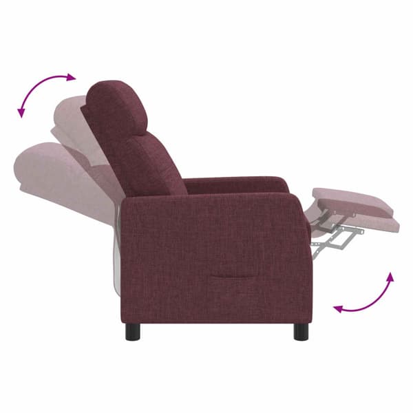 Recliner Lila Tyg