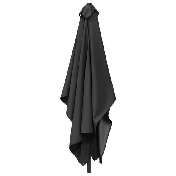 Trädgårdsparasol 200 x 300 cm Polyester Rektangulär Antracit