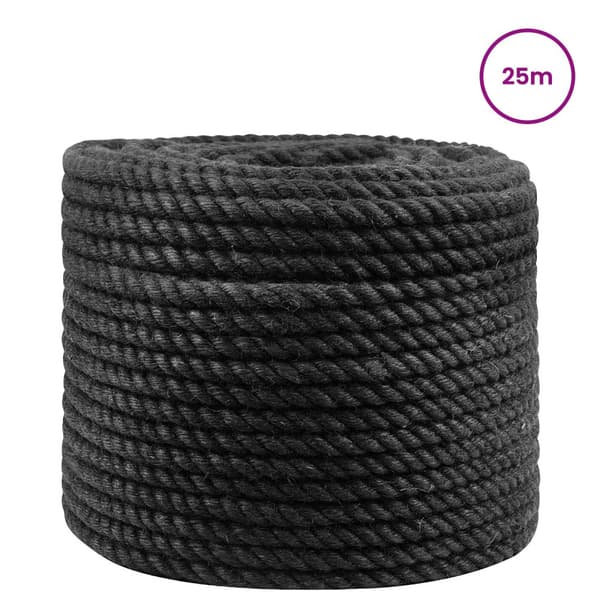 Juterep 14 Svart 100% Tossa jute