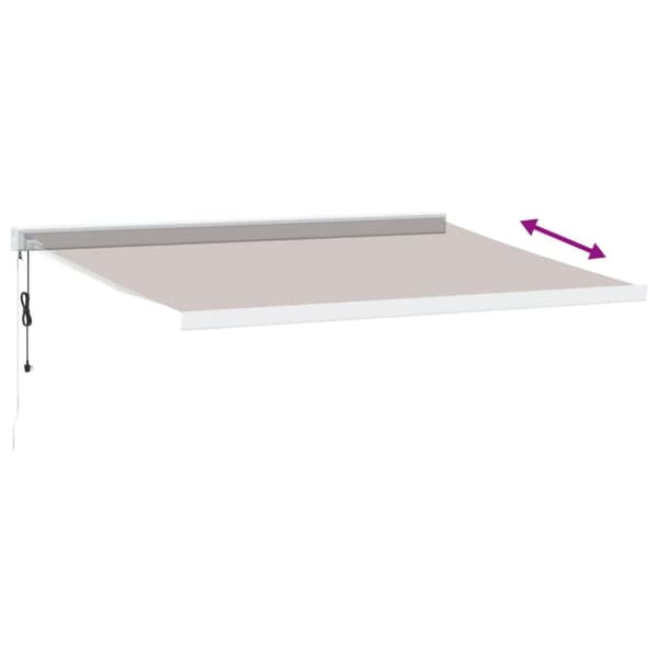 Markis automatiskt infällbar 450x300 cm brun