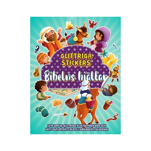 Glittriga stickers - Bibelns hjältar (häftad)