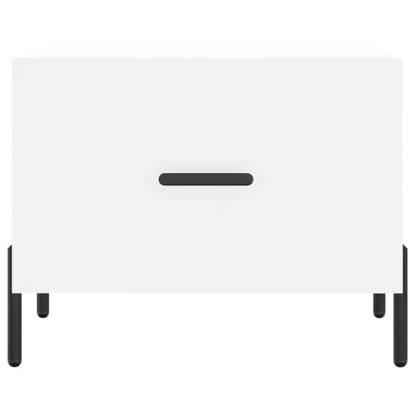 Soffbord svart 50x50x40 cm konstruerat trä