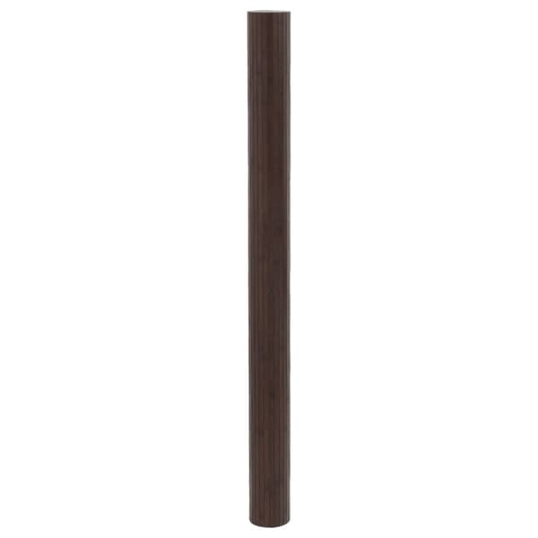 Rumsavdelare mörkbrun bredd 800 cm höjd 165 cm bambu
