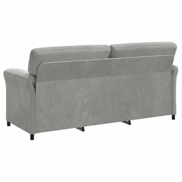 3-Sits soffa Ljusgrå 198 x 83 x 95 cm Sammet