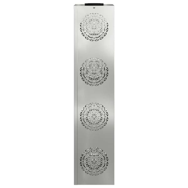 Solar LED Stig Ljus 2 pcs Silver Galvaniserat stål