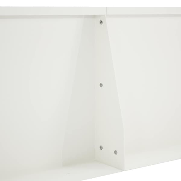 Stödvägg 2 st 80 x 12 x 30 cm Stål Vit