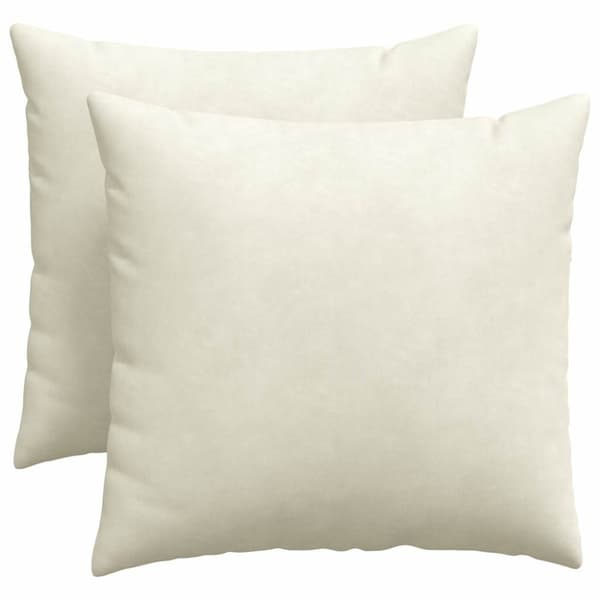 Sofakuddar 2 pcs Kräm 50 x 50 cm Kordread tyg