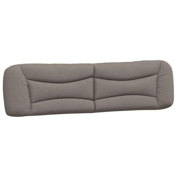 Headboard Cushion "Hvar" Taupe 200 cm Fabric