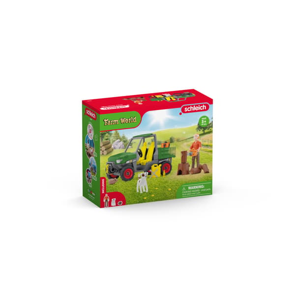 schleich® skogsbonde med fordon