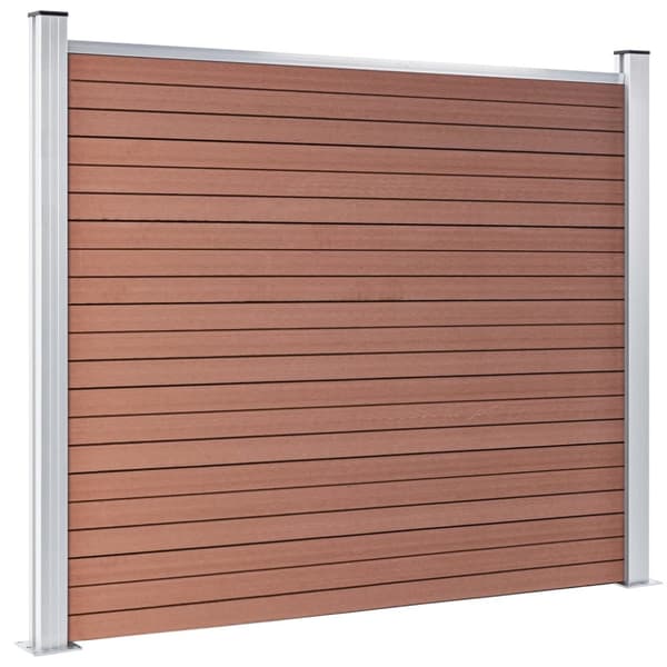 Staketpanel WPC 180x146 cm brun