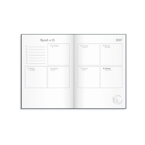 Kalender Doodle inbunden 26/27