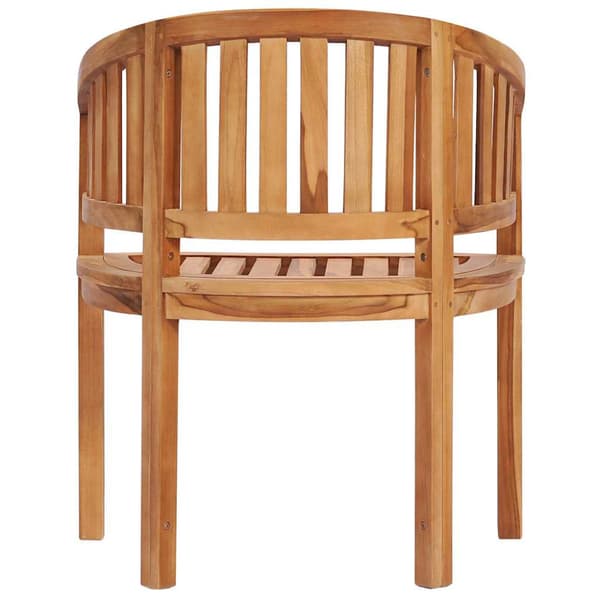 Bananstol massiv teak