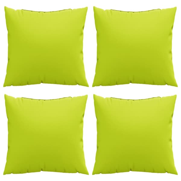 Soffdynor 4 st ljusgröna 60x60 cm tyg