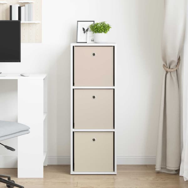 Sideboard med låda Vit 35 x 32 x 99,5 cm