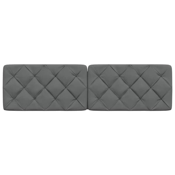 Headboard Cushion Dark Grey 180 cm Fabric
