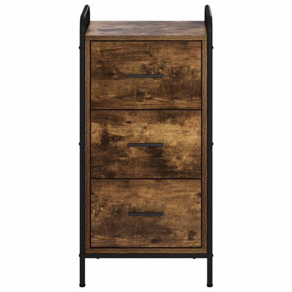 Sideboard Rökt ek 97 x 33 x 81 cm Konstruerat trä