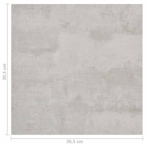 Golvplankor 55 pcs Ljusgrå 5,11 m² PVC